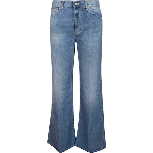 Wide Leg Flared Jeans , female, Sizes: W29, W25, W28, W31 - Dondup - Modalova