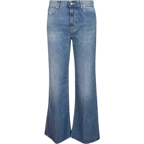 Wide Leg Flared Jeans , female, Sizes: W29, W25, W28, W31, W27 - Dondup - Modalova