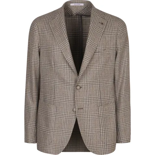 Blazers, male, , Size: M Single-breasted two-button jacket - Tagliatore - Modalova