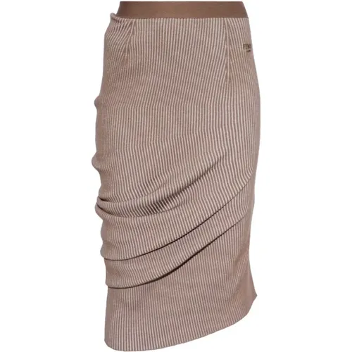 Ribbed Tube Skirt , female, Sizes: S - Fendi - Modalova
