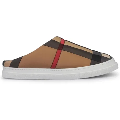 Check Logo Mules Archive , female, Sizes: 4 UK - Burberry - Modalova