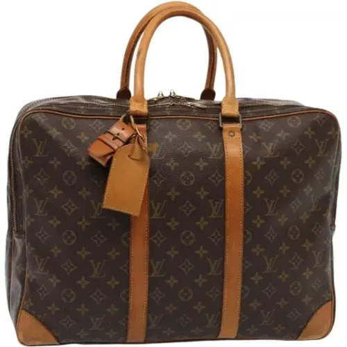 Pre-owned Weekend Bags, female, , Size: ONE SIZE Pre-owned Canvas travel-bags - Louis Vuitton Vintage - Modalova