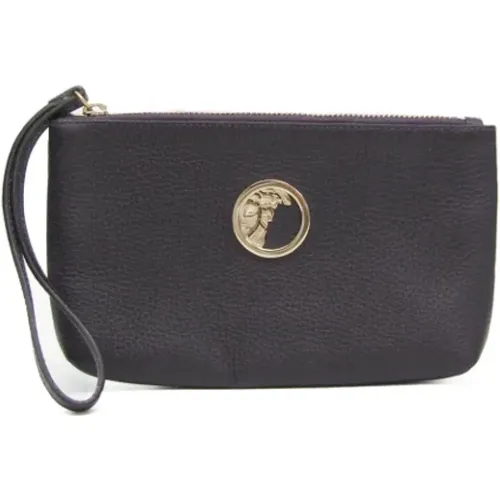 Pre-owned Clutches, female, , Size: ONE SIZE Pre-owned Leather clutches - Versace Pre-owned - Modalova