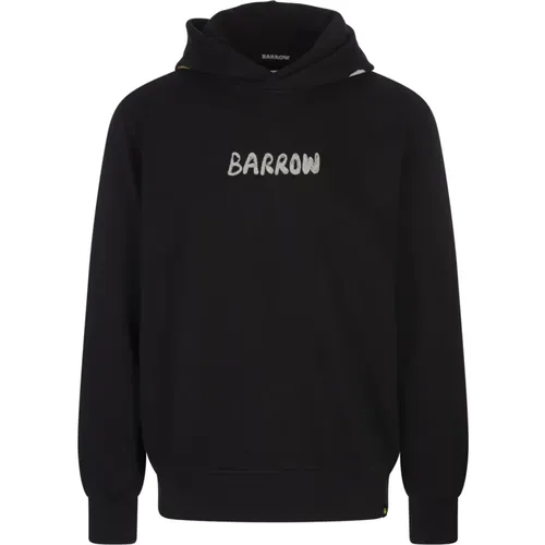 Oversized Hoodie with Logo Print , male, Sizes: M, XS, L, XL, S - Barrow - Modalova