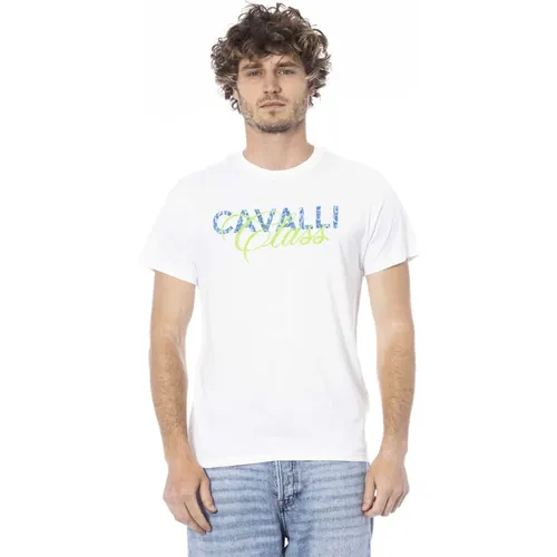 T-Shirts, male, , Size: L Logo Print Short Sleeve T-shirt - Cavalli Class - Modalova