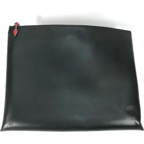 Pre-owned Leather clutches , male, Sizes: ONE SIZE - Christian Louboutin Pre-owned - Modalova