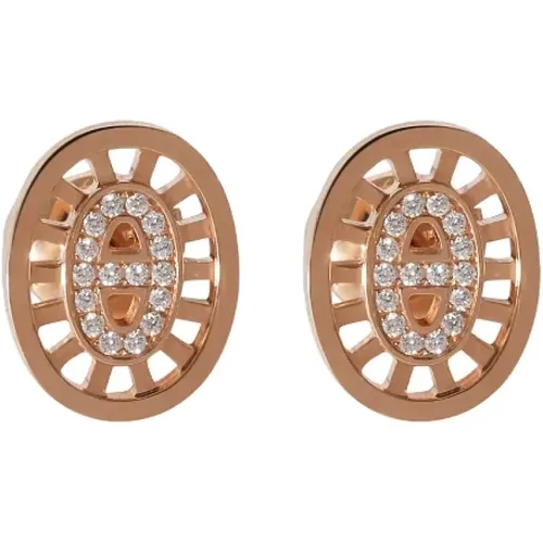 Pre-owned Rose Gold earrings , female, Sizes: ONE SIZE - Hermès Vintage - Modalova