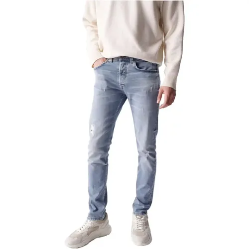 Slim-fit Jeans , Herren, Größe: W32 L32 - Salsa - Modalova