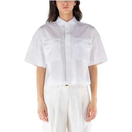 Cotton Poplin Thomas Mason Shirt , female, Sizes: L, M - Sacai - Modalova