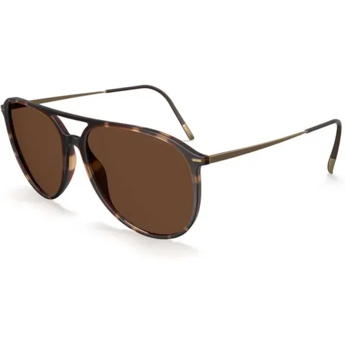 Sunglasses, male, , Size: ONE SIZE Brickell 4081 Sunglasses in Havana Walnut - Silhouette - Modalova