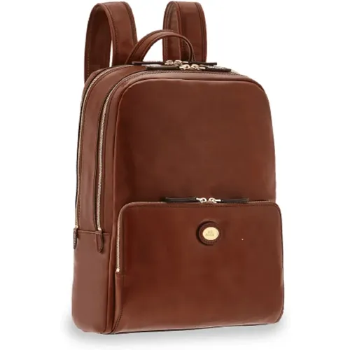 Brauner Leder Rucksack The Bridge - The Bridge - Modalova