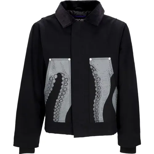 Light Jackets, male, , Size: M Hammer Work Jacket Cotton Canvas - Octopus - Modalova