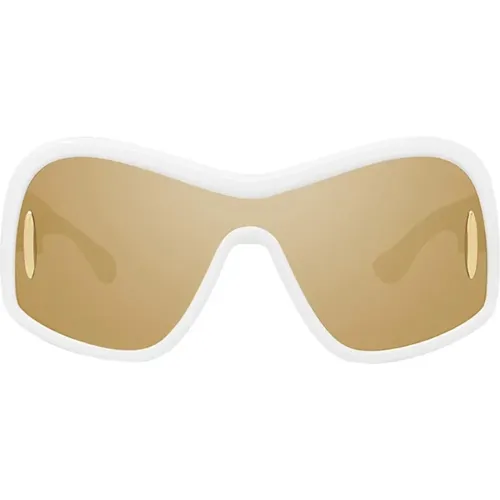 Quadratische Acetat Sonnenbrille Braun Gold , Damen, Größe: ONE Size - Loewe - Modalova