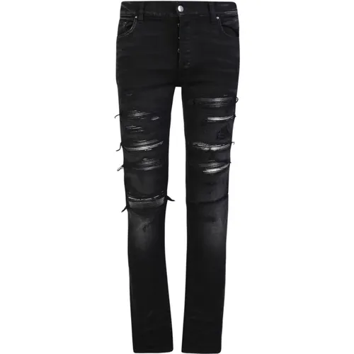 Skinny Jeans with Ripped Detailing , male, Sizes: W30 - Amiri - Modalova