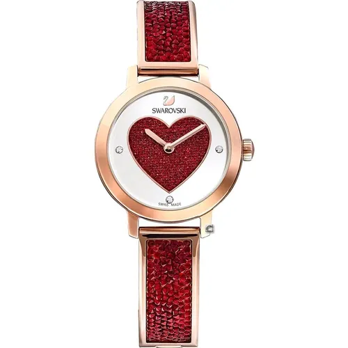 Red Cosmic Rock Watch , female, Sizes: ONE SIZE - Swarovski - Modalova