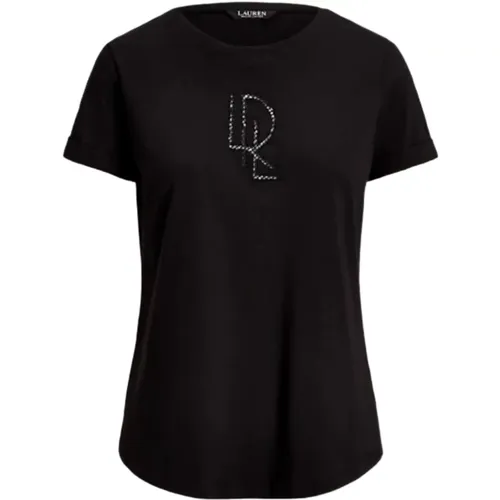 Cotton Logo T-shirt , female, Sizes: S - Ralph Lauren - Modalova