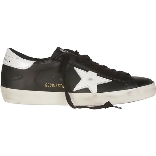 Sneakers, male, , Size: 8 US Leather Shiny Star Sneakers - Golden Goose - Modalova