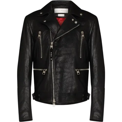 Biker Jacket , male, Sizes: L - alexander mcqueen - Modalova