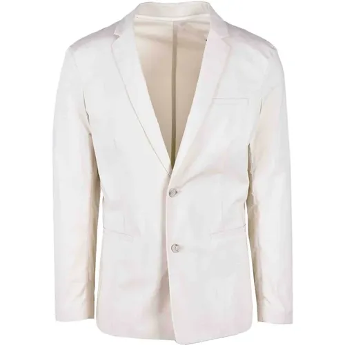 Blazers, male, , Size: M Beige Blazer for Men - Paolo Pecora - Modalova