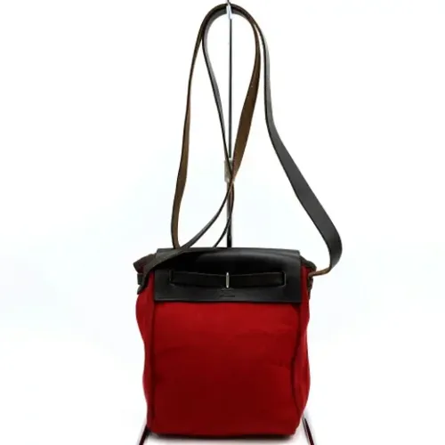 Pre-owned Cross Body Bags, female, , Size: ONE SIZE Pre-owned Canvas shoulder-bags - Hermès Vintage - Modalova