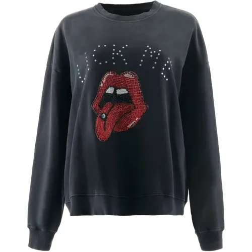 Sweatshirt mit Druck , Damen, Größe: XL - John Richmond - Modalova