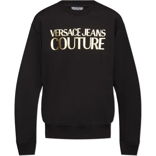 Sweatshirts, male, , Size: L Sweatshirt with Logo - Versace Jeans Couture - Modalova