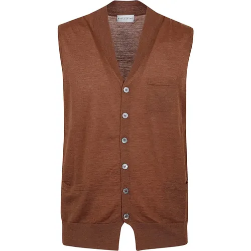 Cardigans, male, , Size: XL Classic V Neck Gilet - Ballantyne - Modalova