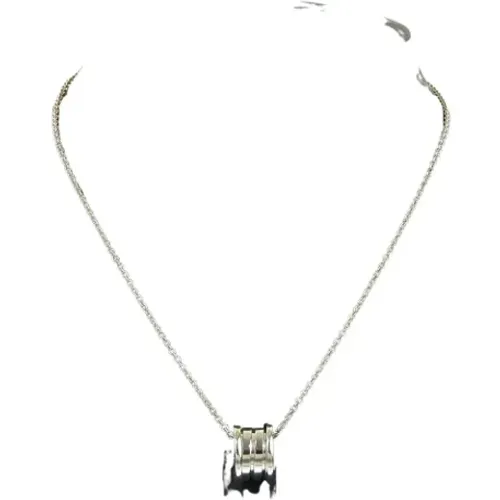 Pre-owned Jewellery, female, , Size: ONE SIZE Pre-owned White Gold necklaces - Bvlgari Vintage - Modalova