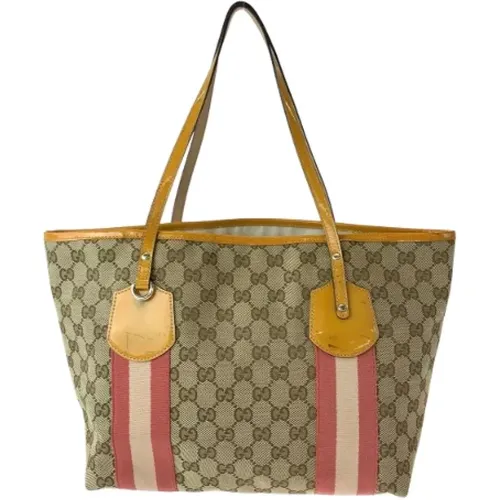 Pre-owned Tote Bags, female, , Size: ONE SIZE Pre-owned Canvas gucci-bags - Gucci Vintage - Modalova