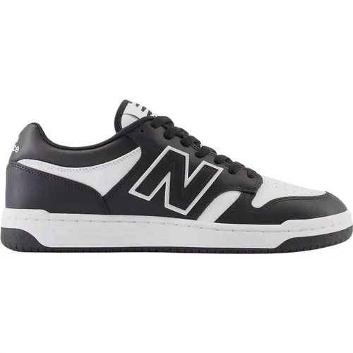 Klassische weiße/schwarze Sneaker , Herren, Größe: 37 EU - New Balance - Modalova