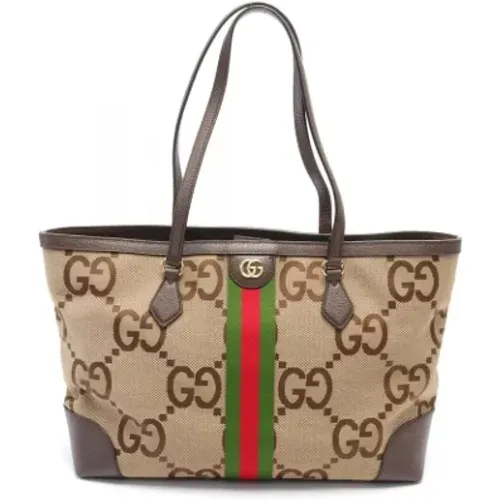 Pre-owned Tote Bags, female, , Size: ONE SIZE Pre-owned Leather gucci-bags - Gucci Vintage - Modalova