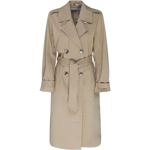 Cornstalk Cotton Trench Coat , female, Sizes: XS, M, S - Selected Femme - Modalova