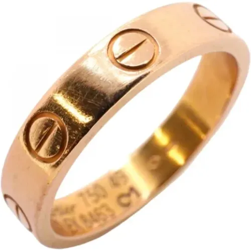 Pre-owned Rose Gold rings , female, Sizes: ONE SIZE - Cartier Vintage - Modalova