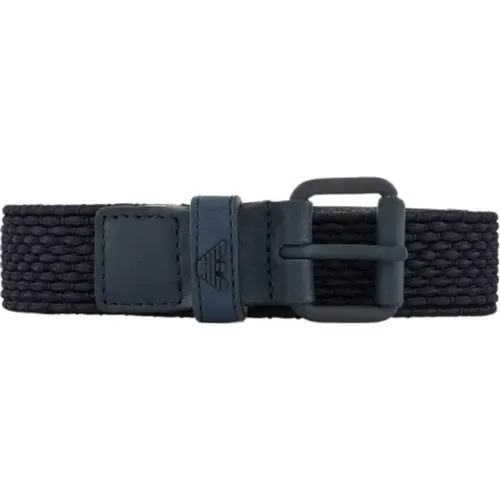 Belts, male, , Size: 85 CM Braided Belt Style 401522 - Armani - Modalova