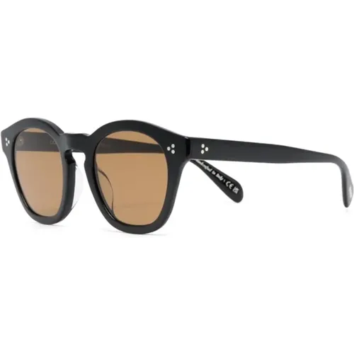 Schwarze Sonnenbrille für Frauen , Damen, Größe: 48 MM - Oliver Peoples - Modalova