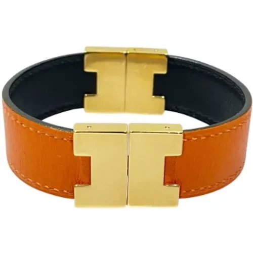 Pre-owned Jewellery, female, , Size: ONE SIZE Pre-owned Leather bracelets - Hermès Vintage - Modalova