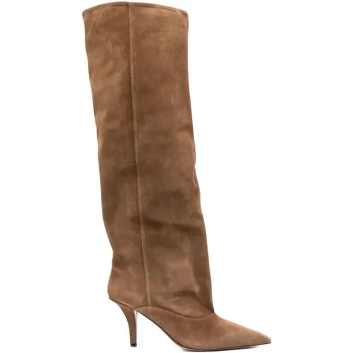 Heeled Boots, female, , Size: 8 1/2 US Stylish Midcalf Boot - Ines Reverse - Paris Texas - Modalova