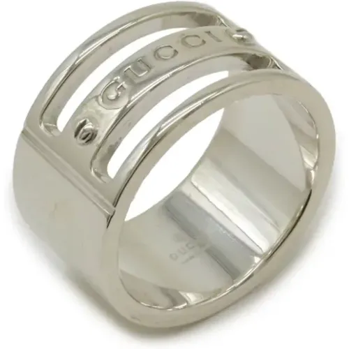 Pre-owned Jewellery, female, , Size: ONE SIZE Pre-owned Silver rings - Gucci Vintage - Modalova