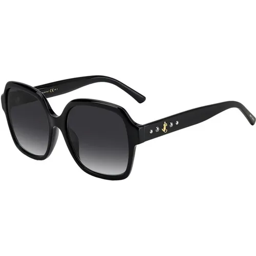 Schwarze Acetat-Sonnenbrille für Frauen - Jimmy Choo - Modalova