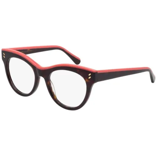 Stylish Sc0024O Clic Tortoise Glasses , female, Sizes: 50 MM - Stella Mccartney - Modalova