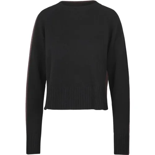 Round-neck Knitwear, female, , Size: L Wool Crewneck Raglan Sweater - Jucca - Modalova