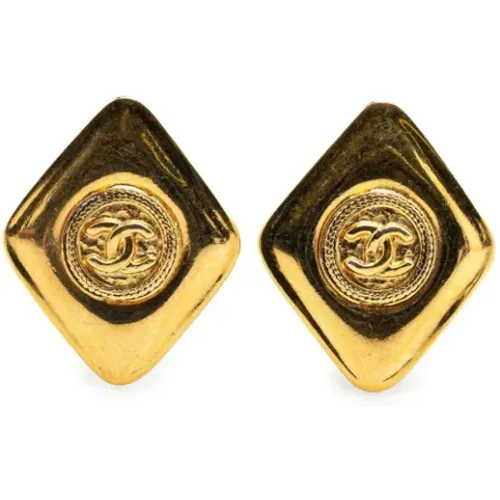 Pre-owned Jewellery, female, , Size: ONE SIZE Pre-owned Fabric earrings - Chanel Vintage - Modalova