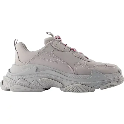 Grey Triple S Sneakers Synthetic Shoes , female, Sizes: 5 UK, 9 UK, 7 UK, 8 UK, 4 UK, 6 UK - Balenciaga - Modalova