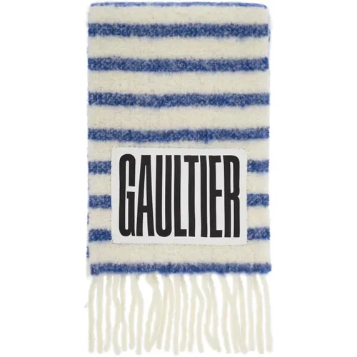 Striped Alpaca Blend Marinière Scarf , female, Sizes: ONE SIZE - Jean Paul Gaultier - Modalova