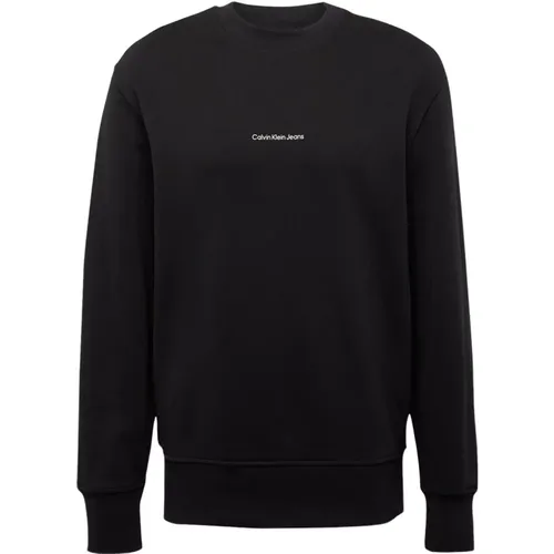 Schwarze Pullover Kollektion , Herren, Größe: L - Calvin Klein Jeans - Modalova