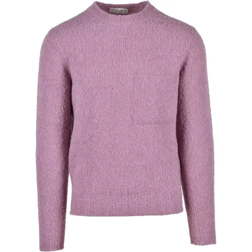 Alpaka Merino Mischung Strickpullover , Herren, Größe: M - Filippo De Laurentiis - Modalova