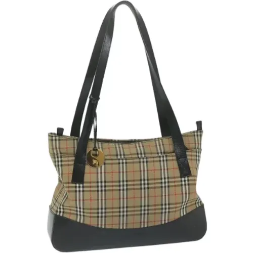 Pre-owned Canvas shoulder-bags , female, Sizes: ONE SIZE - Burberry Vintage - Modalova