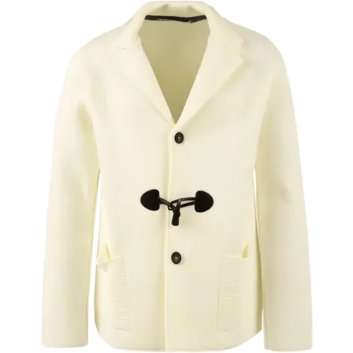 Blazers, male, , Size: S Cream Jackets for Men - Model Fg930344306 - Daniele Alessandrini - Modalova