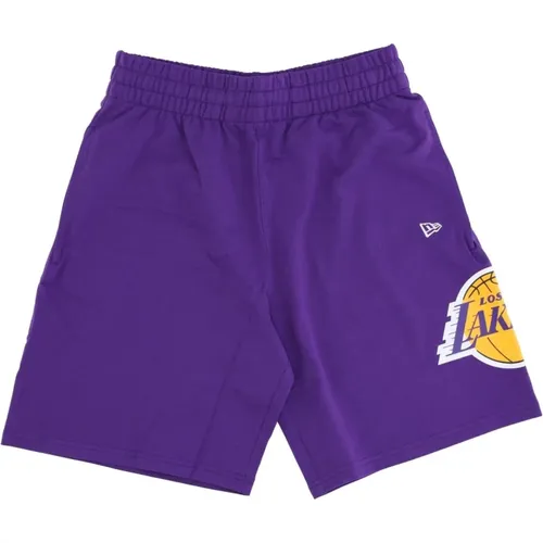 Lakers Team Logo Shorts , male, Sizes: XL - new era - Modalova