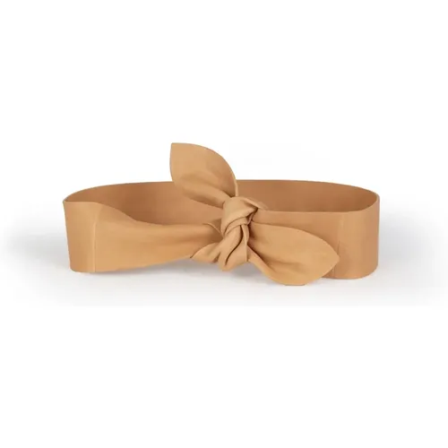 Leather Knot Belt , female, Sizes: S, M - Cortana - Modalova